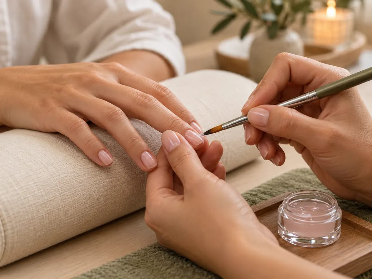 Gainage ongles naturels