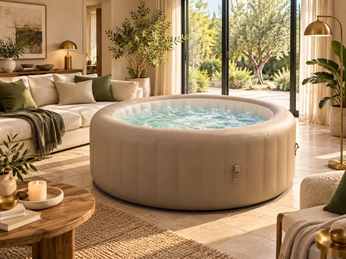 Illustration d’un spa installé dans un salon